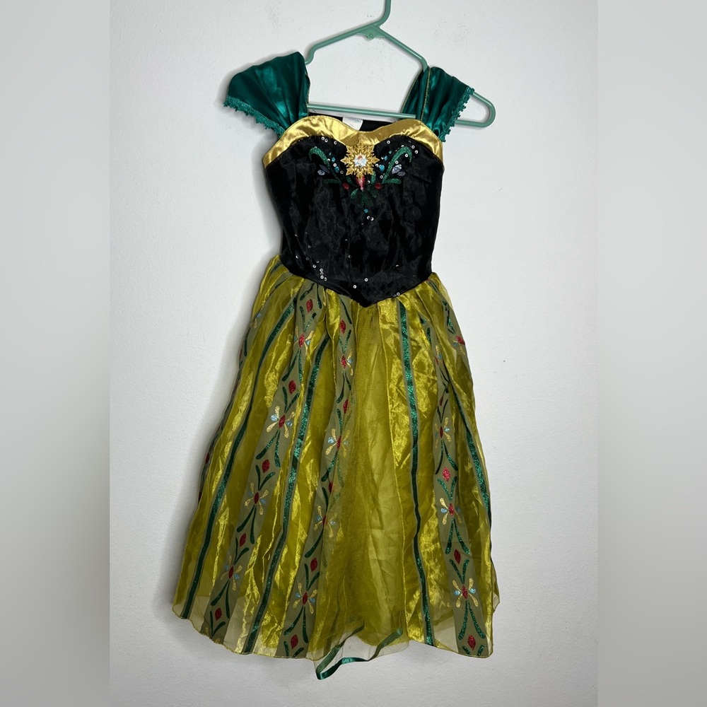 Disney Frozen Anna Coronation Dress Costume Target Girls Kids Size M 7/8